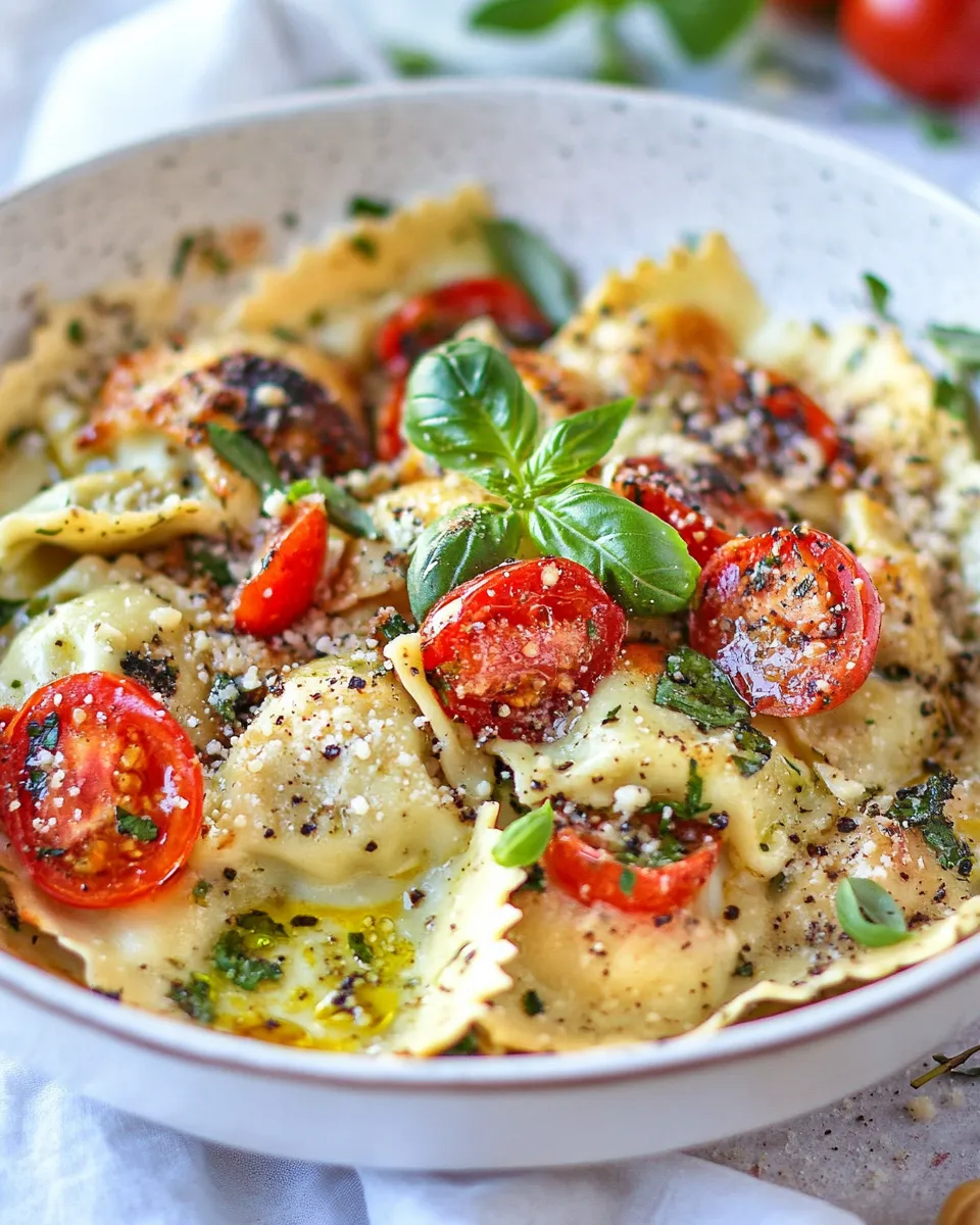 Delicious 15 Minute One Pan Ravioli Recipe image
