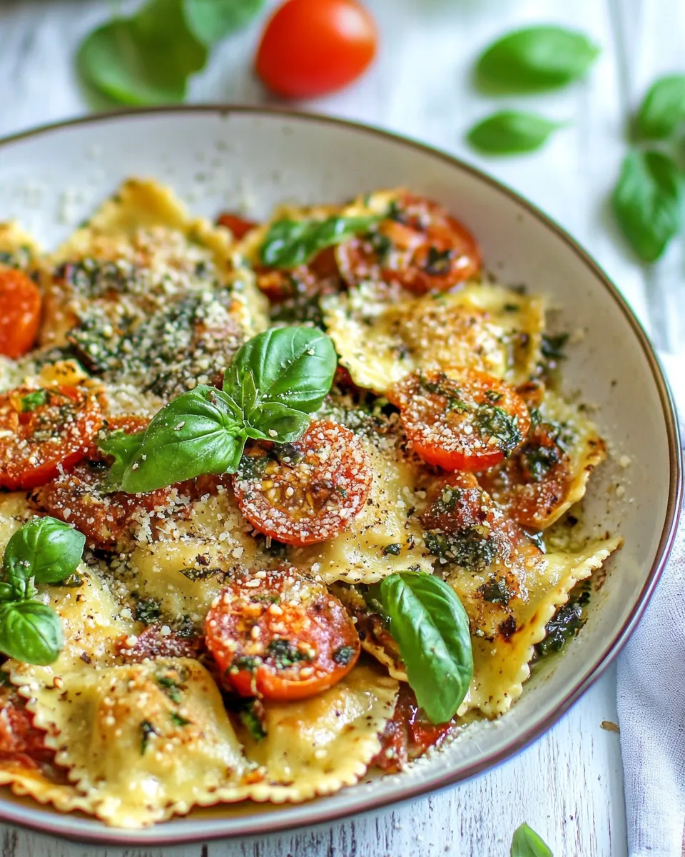 Quick 15 Minute One Pan Ravioli Recipe dish photo