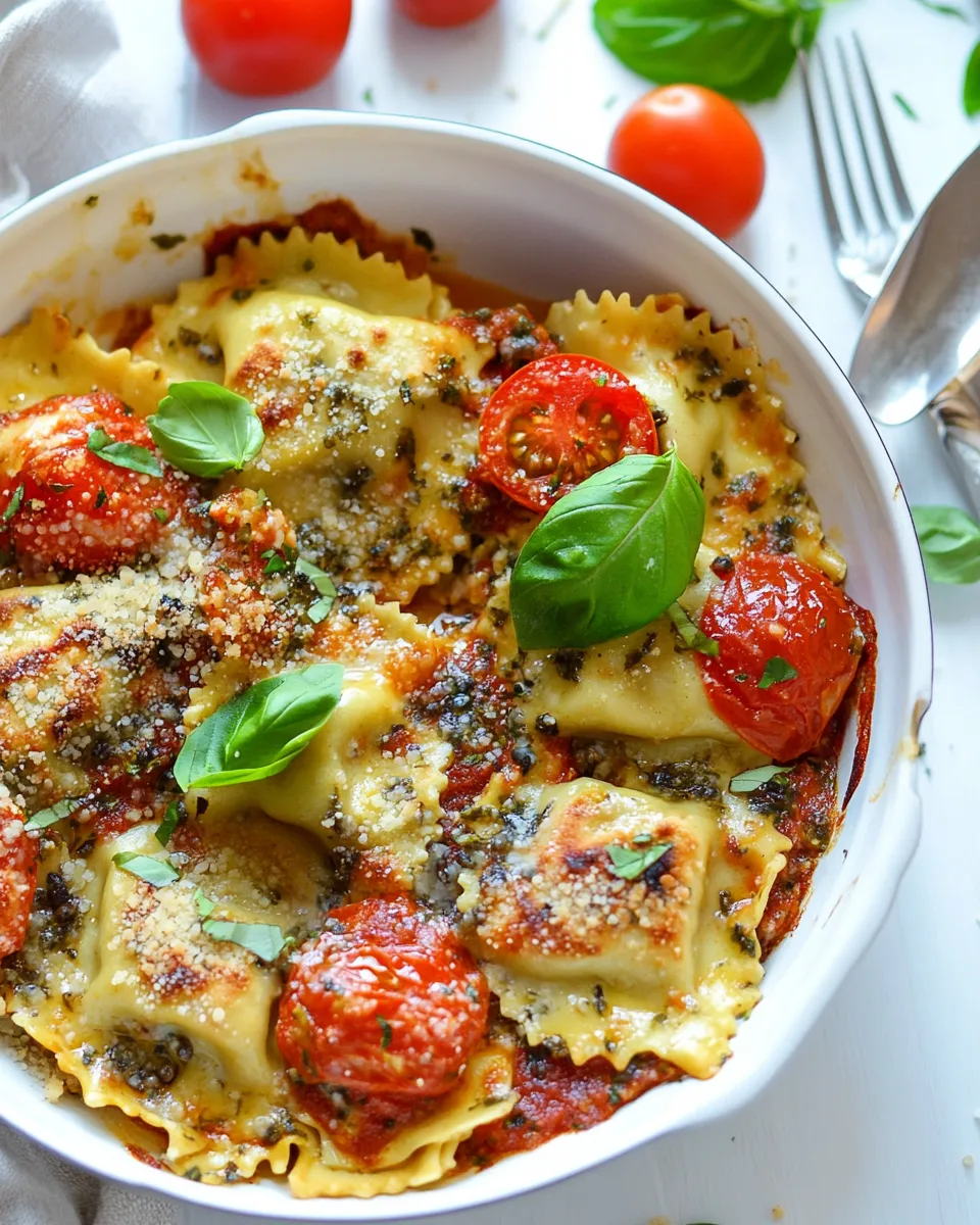 Homemade 15 Minute One Pan Ravioli Recipe recipe image