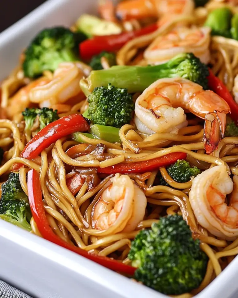 Easy 20-Minute Shrimp and Broccoli Lo Mein photo