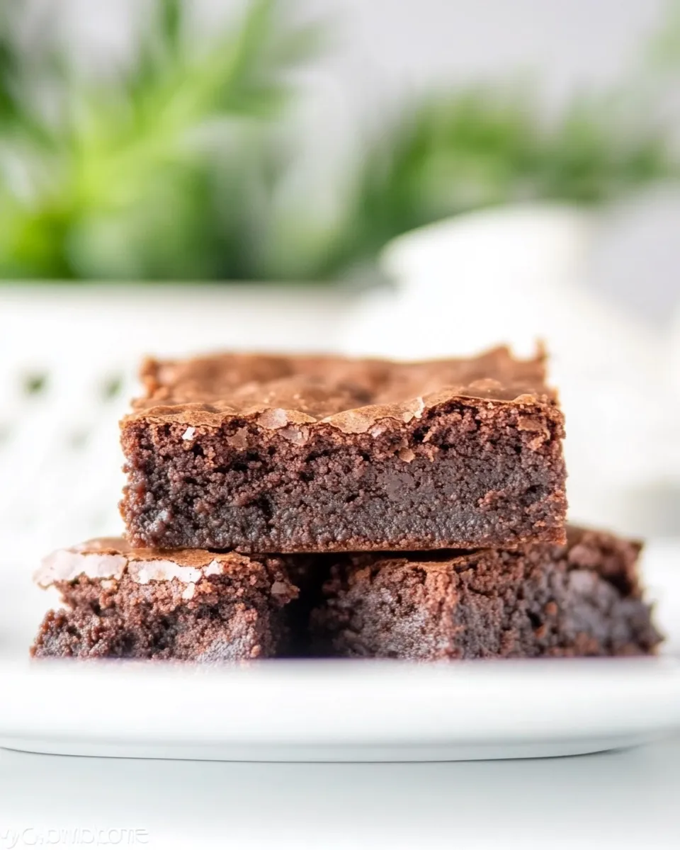 Quick 3-Ingredient Nutella Brownies shot