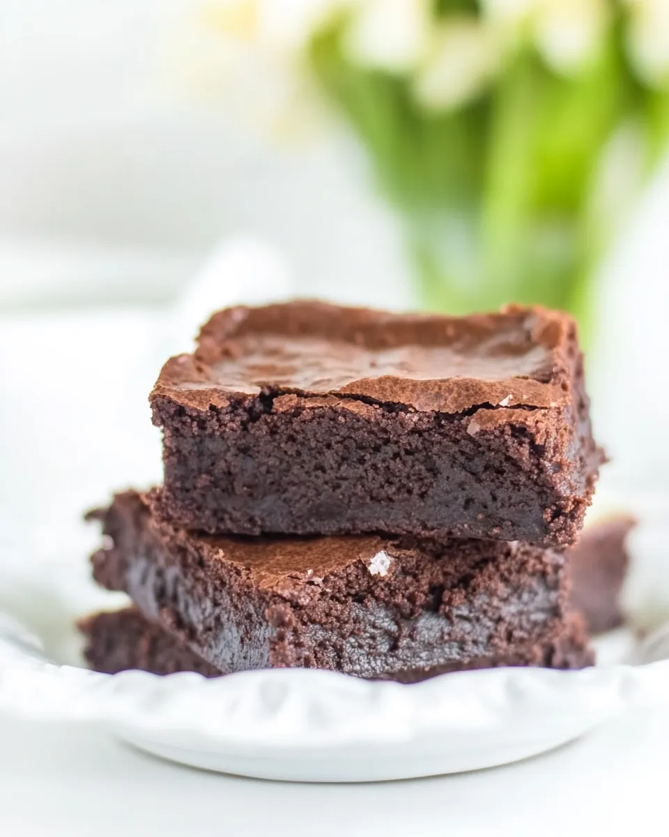 Homemade 3-Ingredient Nutella Brownies recipe image