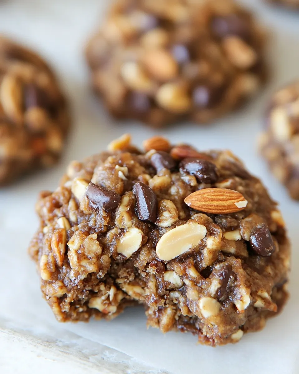 Delicious 3-Ingredient Nutty Banana Cookies image