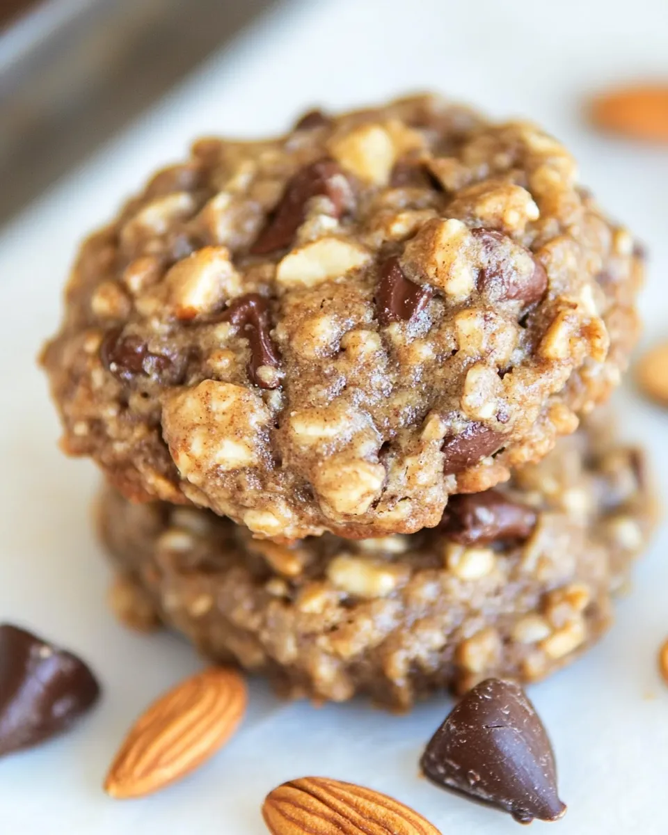 Quick 3-Ingredient Nutty Banana Cookies shot