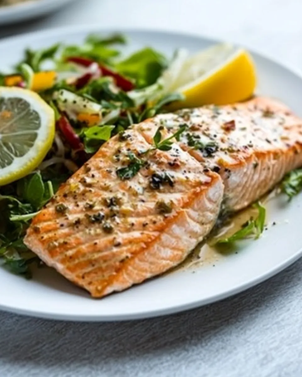 Quick 3-Ingredient Tender Broiled Salmon shot