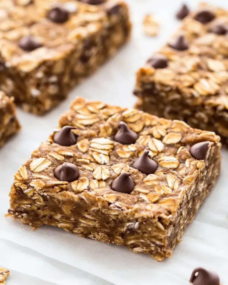 Easy 4-Ingredient Banana Oatmeal Bars photo