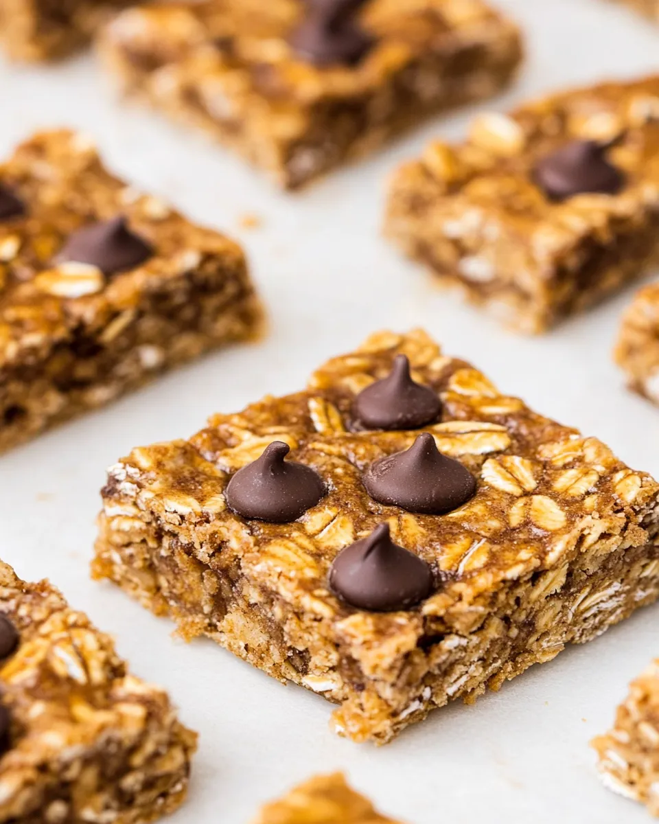 Healthy 4-Ingredient Banana Oatmeal Bars image