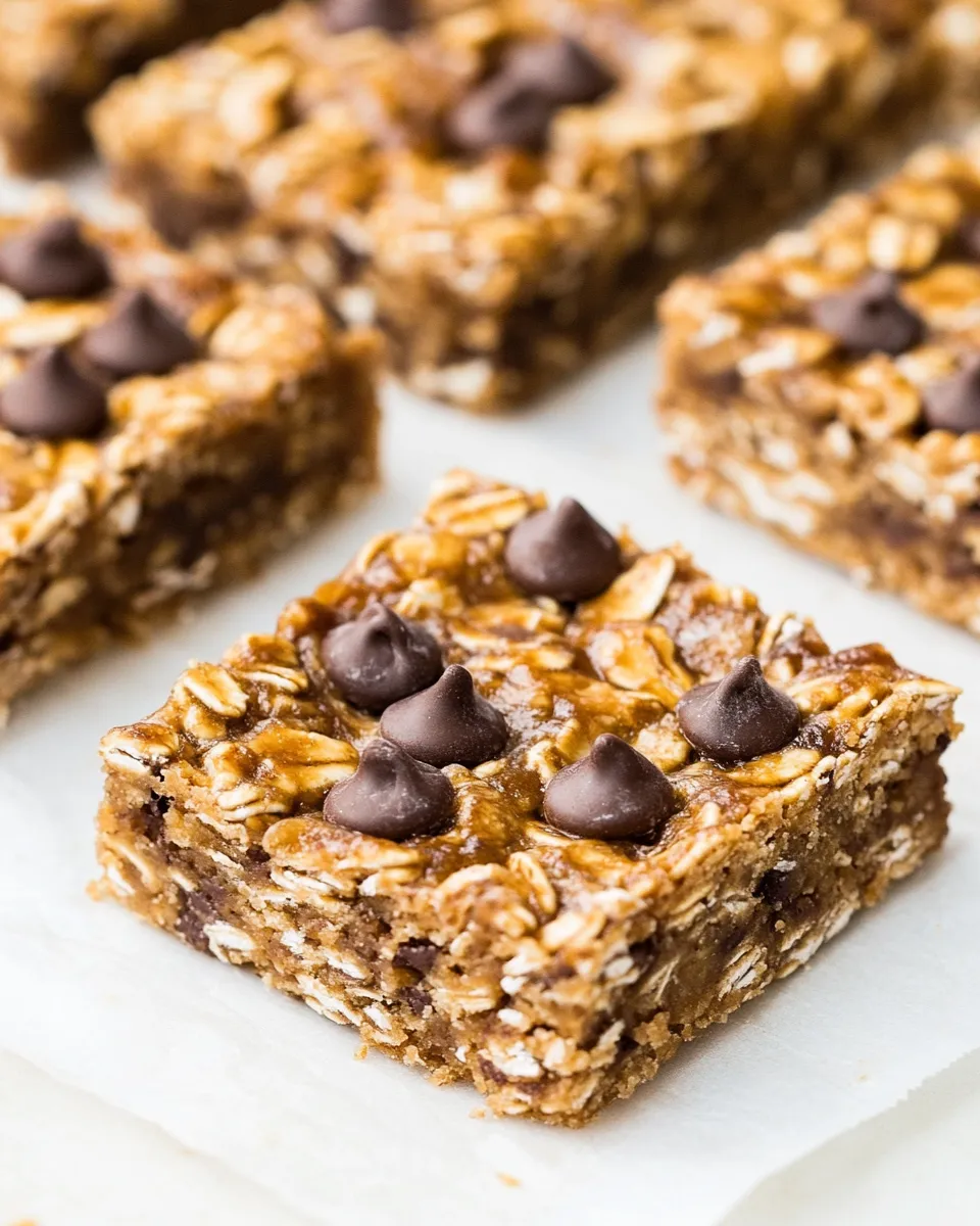 Quick 4-Ingredient Banana Oatmeal Bars recipe image