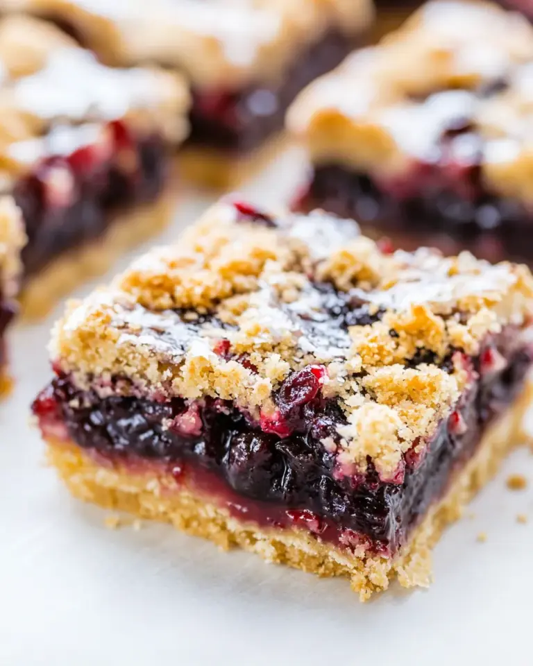 Easy 5-Ingredient Low-Carb Cherry Pie Bars photo