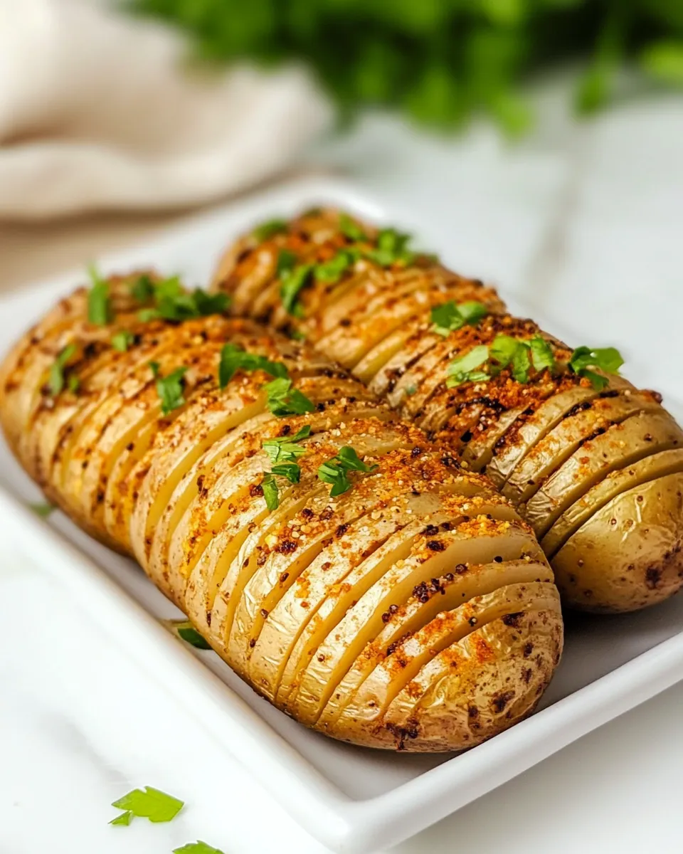 Easy Air-Fryer Hasselback Potatoes recipe photo