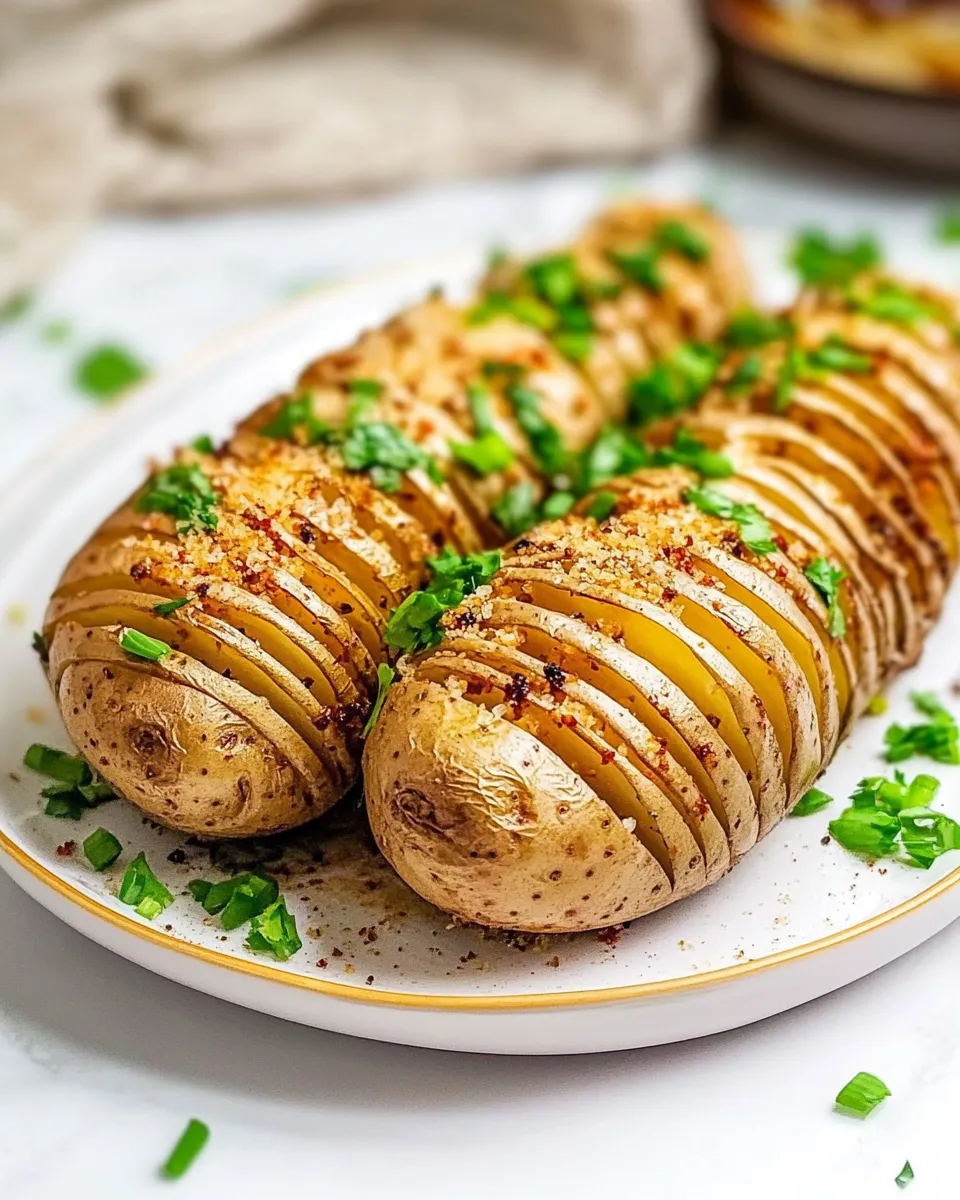 Healthy Air-Fryer Hasselback Potatoes image