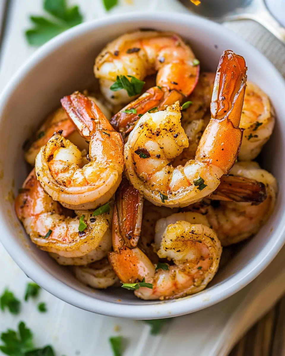 Healthy Air Fryer Garlic Shrimp Recipe recipe photo
