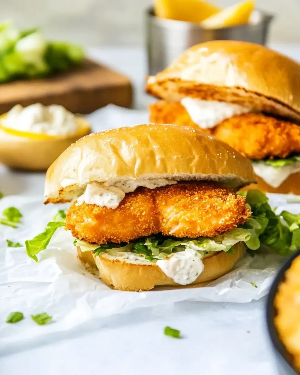 Easy Air Fryer Salmon Fish Sandwich photo