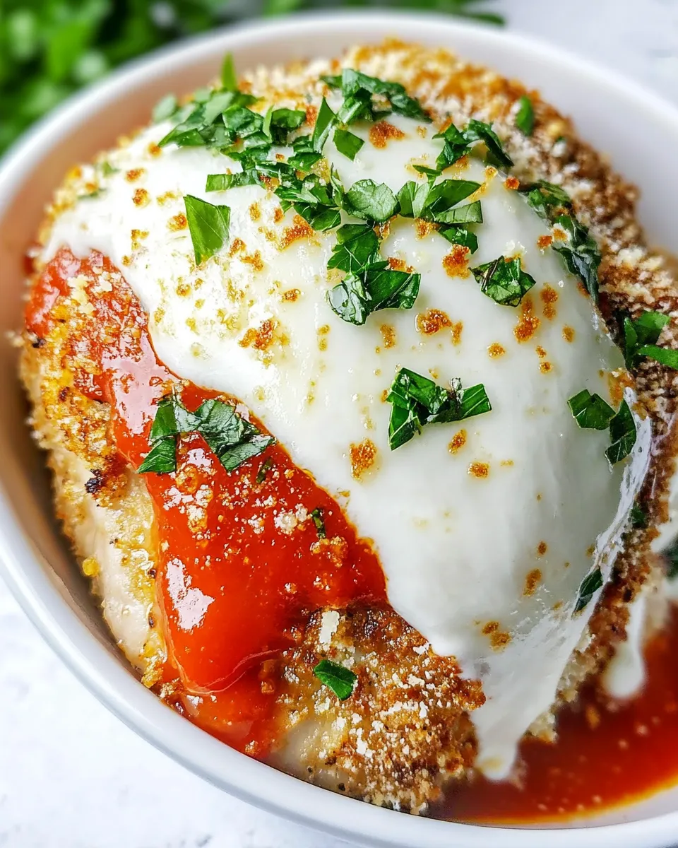 Easy Air Fryer Stuffed Chicken Parmesan photo