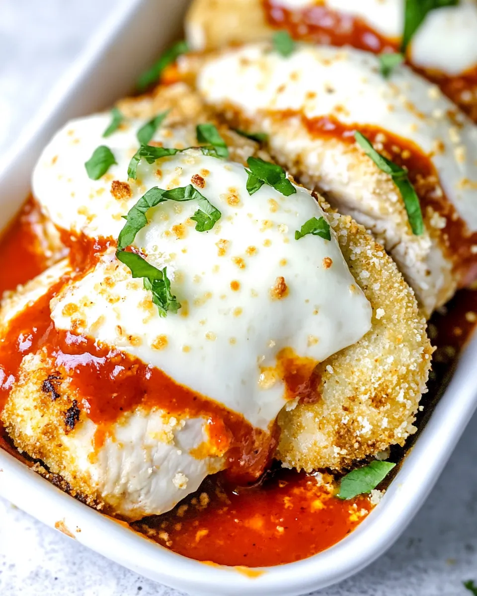 Tasty Air Fryer Stuffed Chicken Parmesan shot