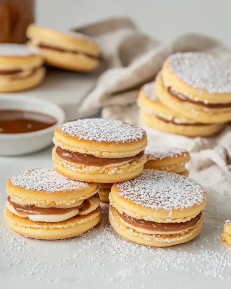 Homemade Alfajores (Dulce de Leche Sandwich Cookies) photo