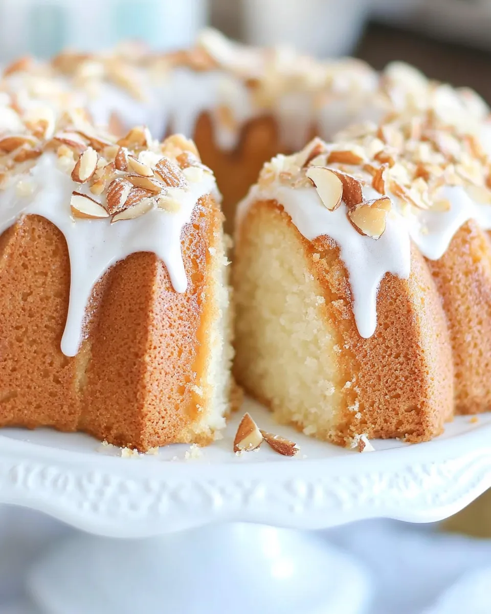 Delicious Almond Bundt Cake shot