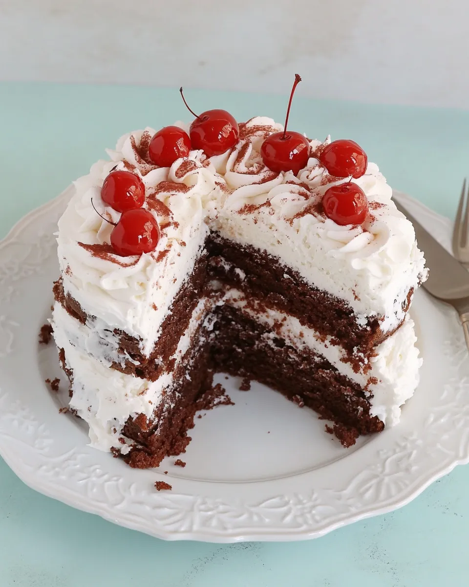 Easy American Cakes Black Forest Cake recipe photo