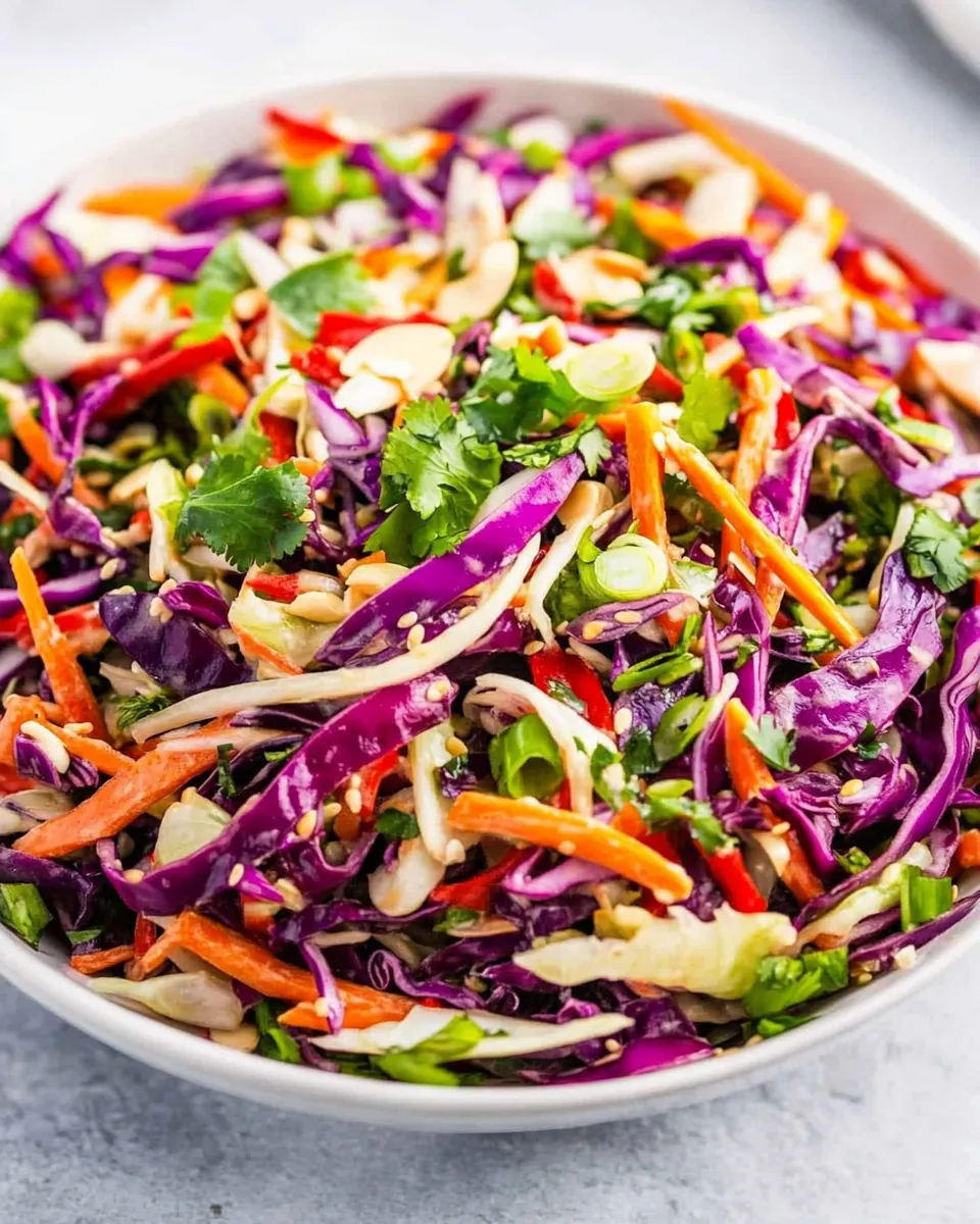 Delicious Asian Cabbage Salad shot