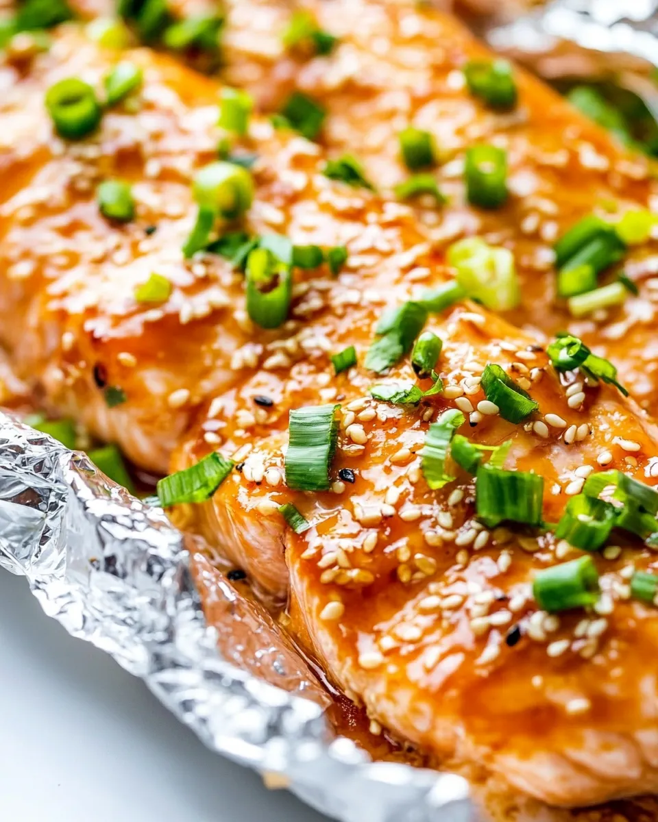 Easy Asian Glazed Salmon in Foil photo