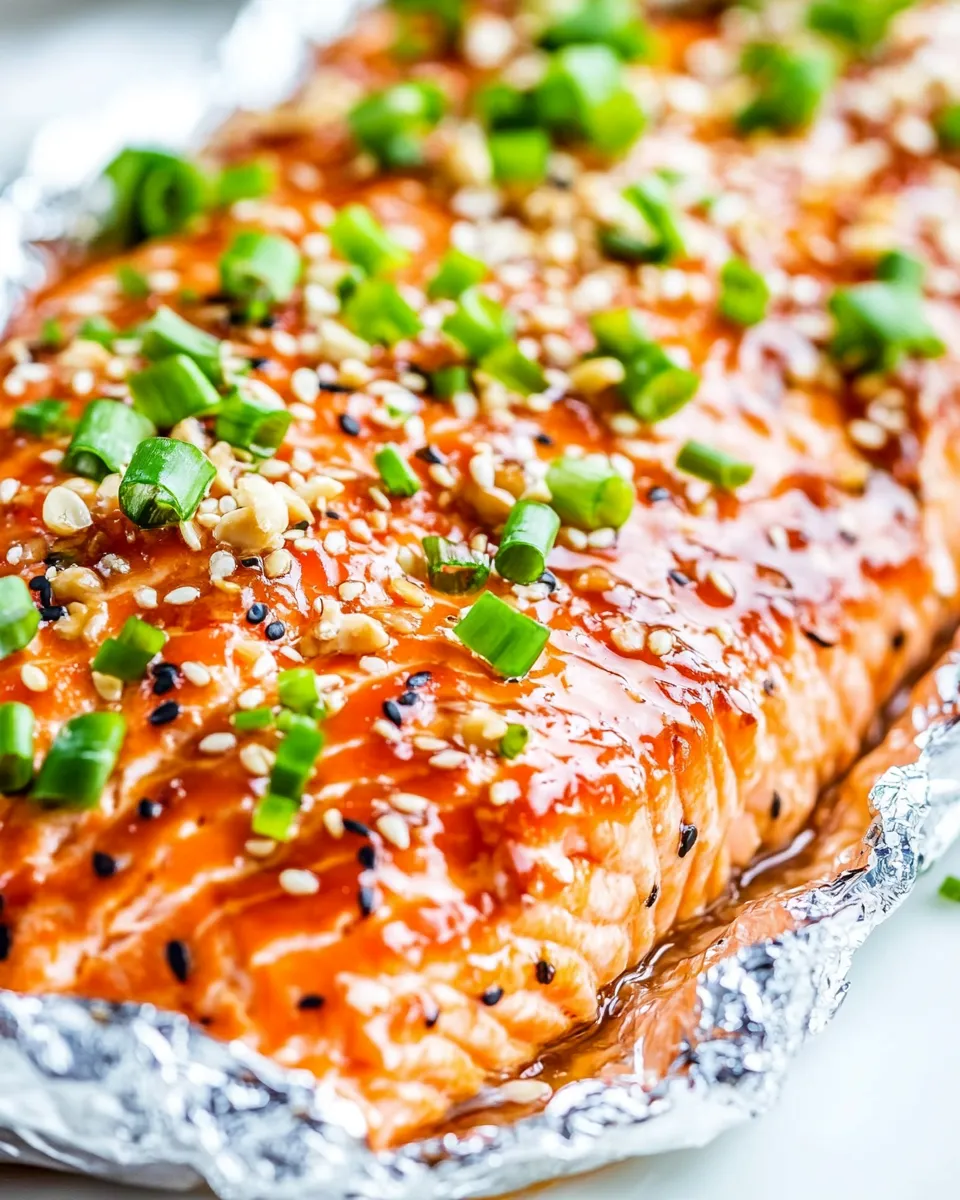 Delicious Asian Glazed Salmon in Foil image