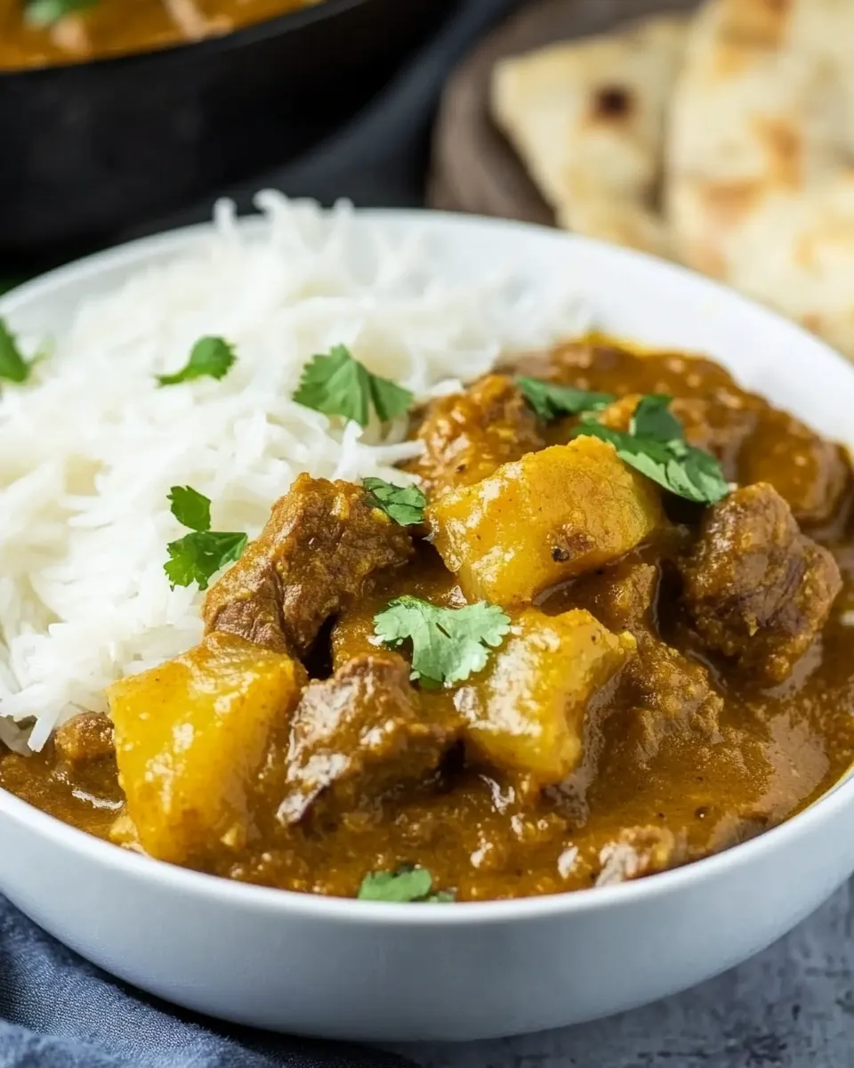 Homemade Authentic Indian Lamb Dopiaza Curry photo