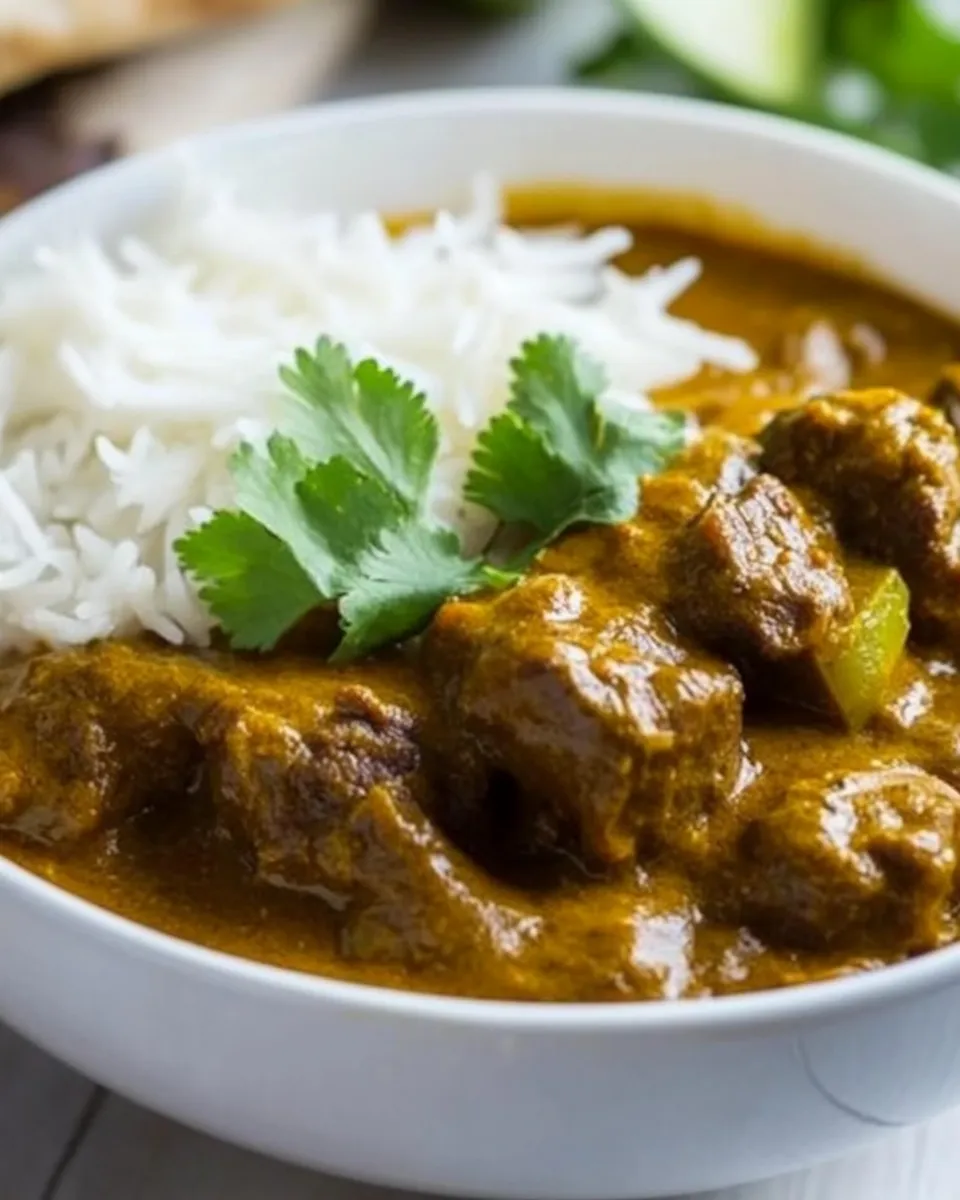 Classic Authentic Indian Lamb Dopiaza Curry image