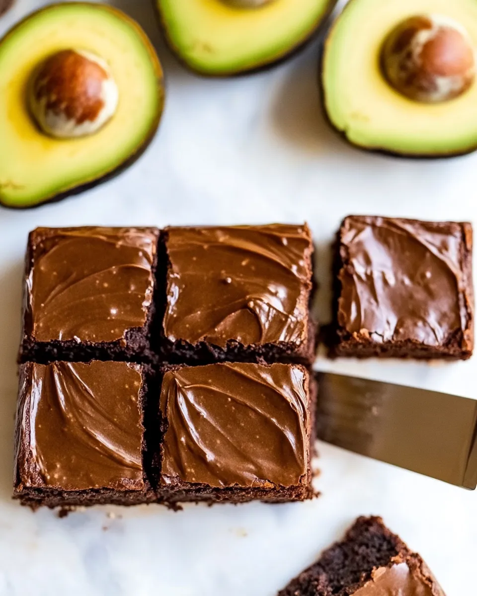 Healthy Avocado Brownies shot