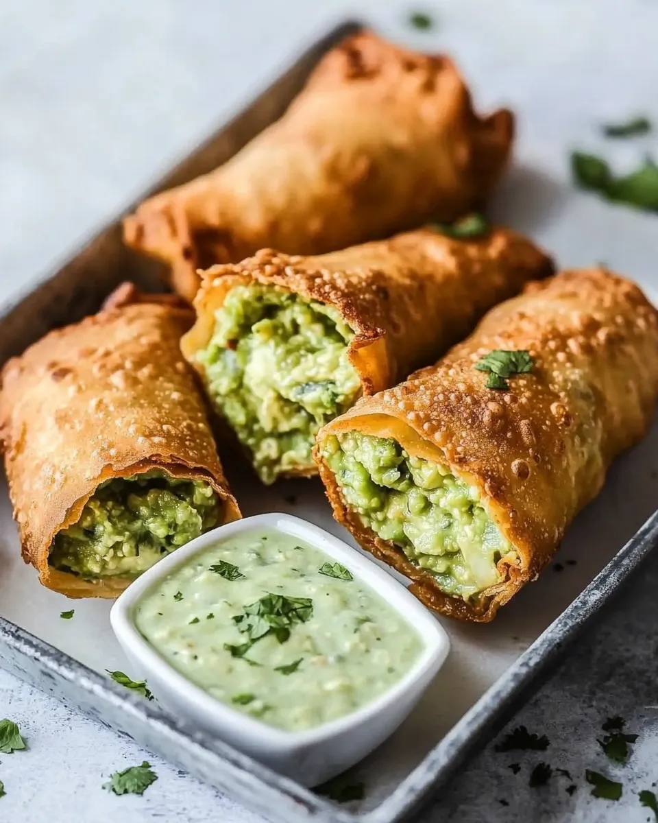 Delicious Avocado Egg Rolls (Guacamole Egg Roll Recipe) image