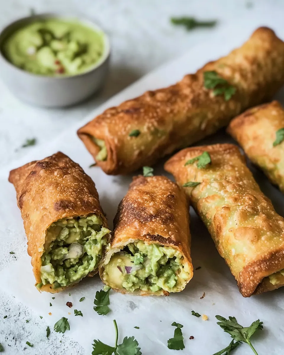 Best Avocado Egg Rolls (Guacamole Egg Roll Recipe) shot