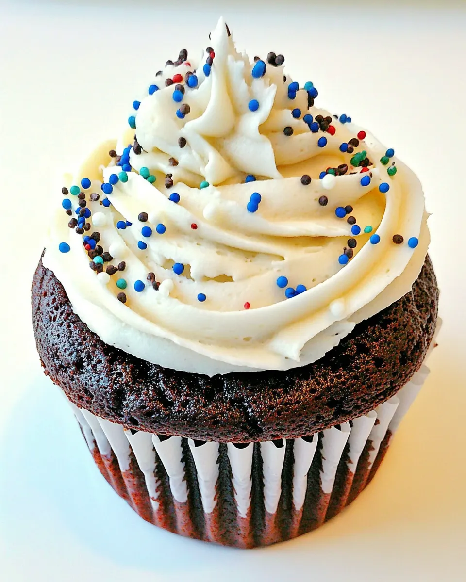 Classic BEST Chocolate Cupcakes & Buttercream Frosting EVER image