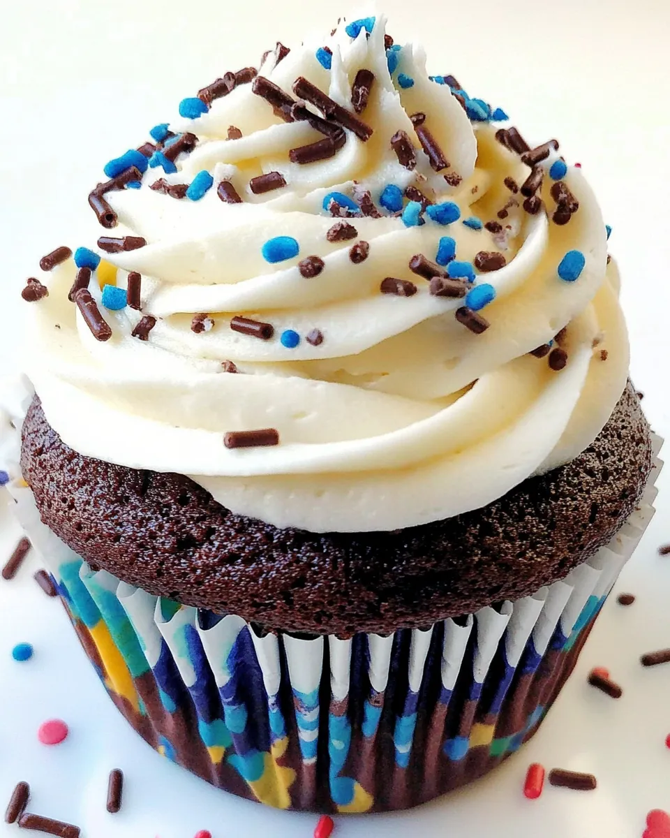 Easy BEST Chocolate Cupcakes & Buttercream Frosting EVER shot