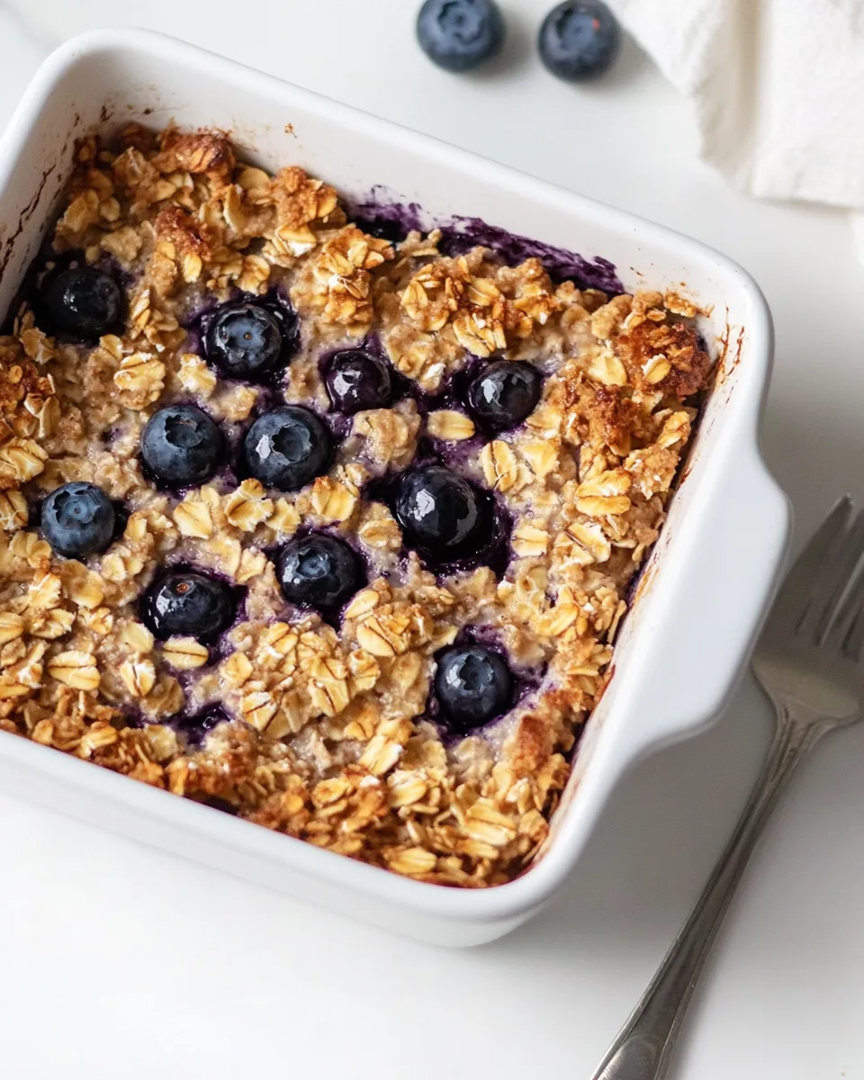 Classic Baked Blueberry Oatmeal image