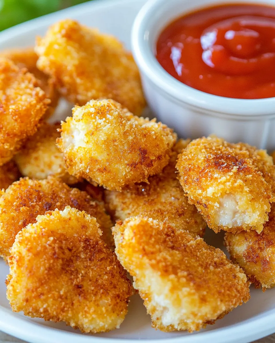 Delicious Baked Chicken Nuggets Recipe dish photo