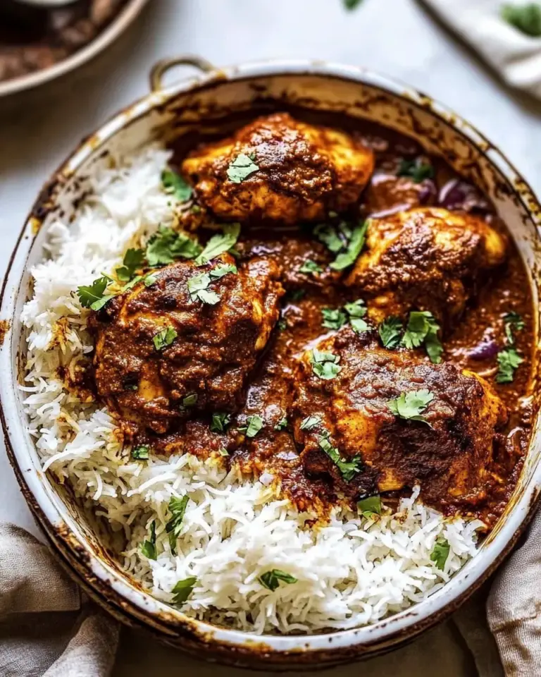 Best Baked Coconut Chicken Tikka Masala. shot