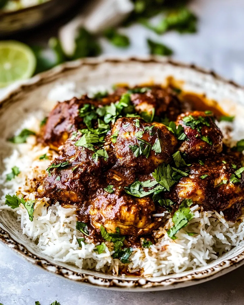 Classic Baked Coconut Chicken Tikka Masala. shot
