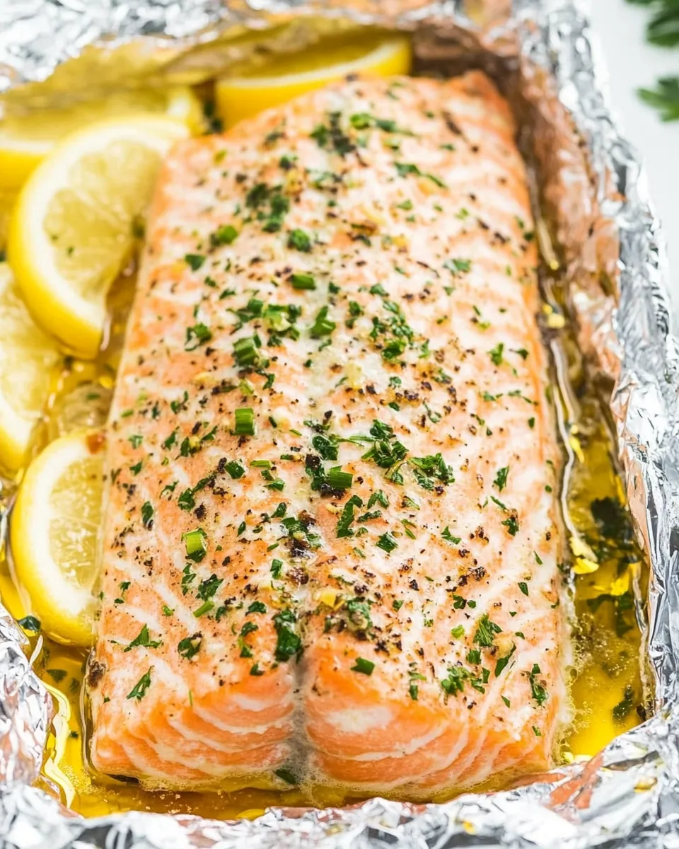 Delicious Baked Salmon In Foil image