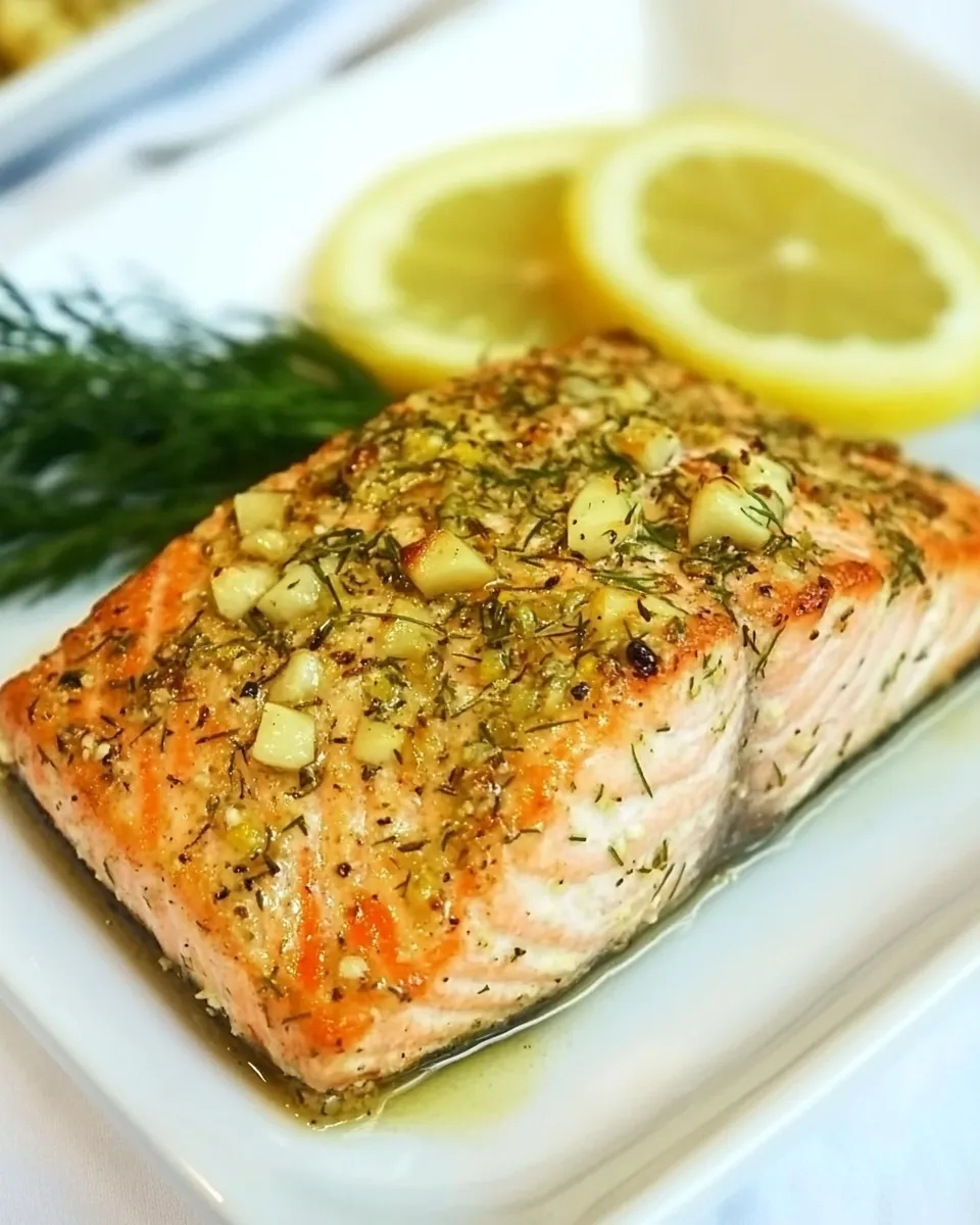 Easy Baked Salmon with Dill and Garlic photo