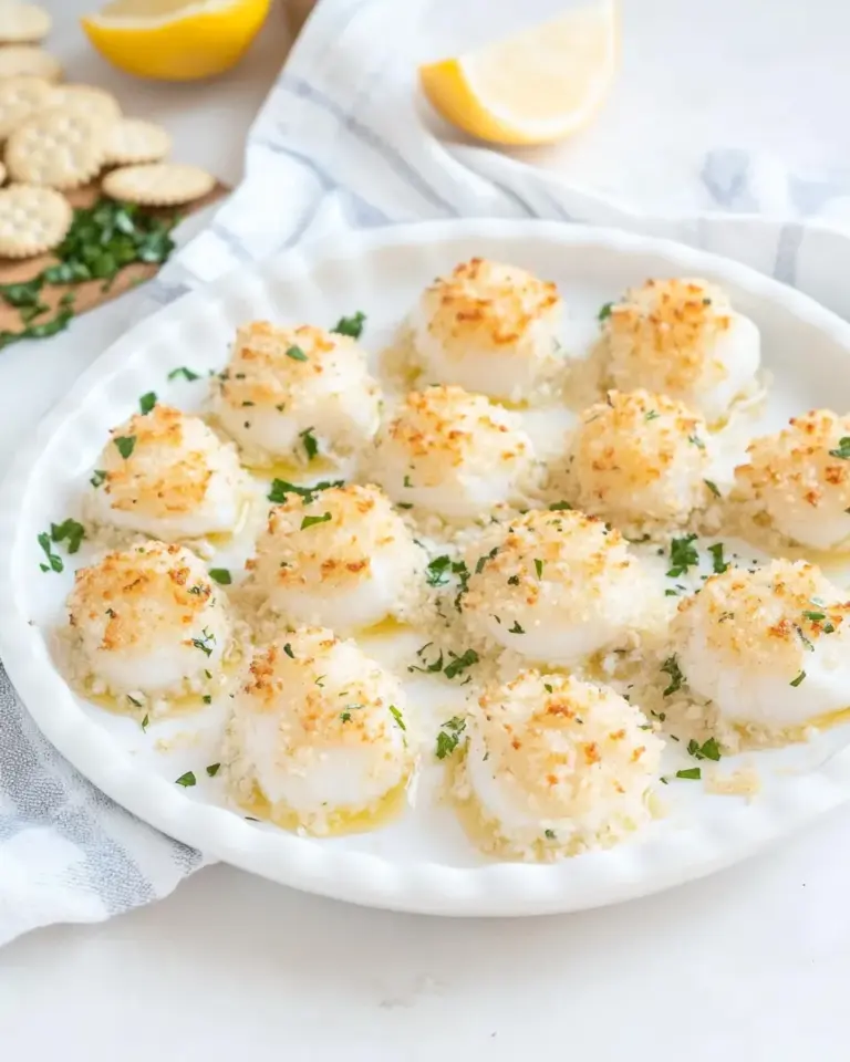 Homemade Baked Scallops with Ritz Crackers photo
