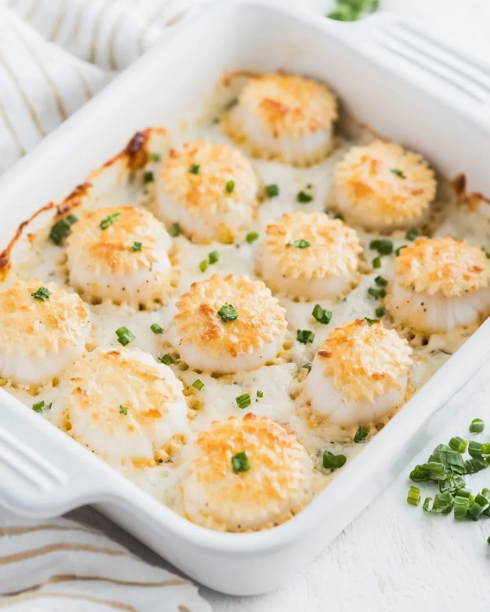 Easy Baked Scallops with Ritz Crackers recipe photo