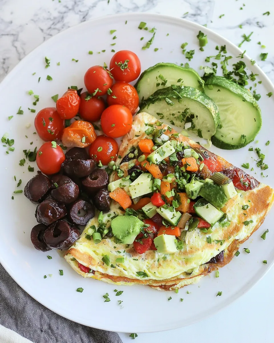 Delicious Balsamic Roasted Vegetable Omelettes image