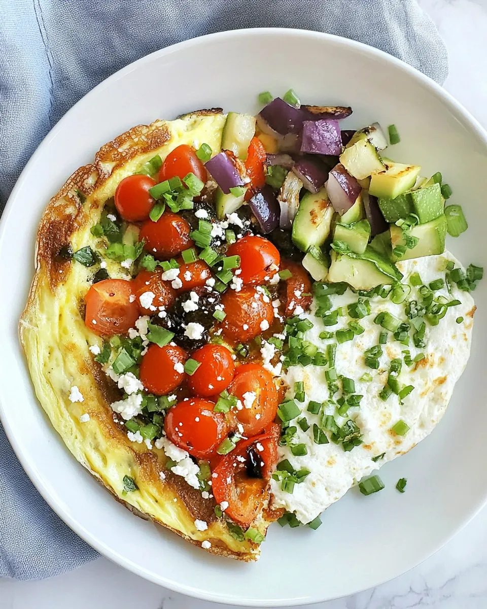 Healthy Balsamic Roasted Vegetable Omelettes recipe photo