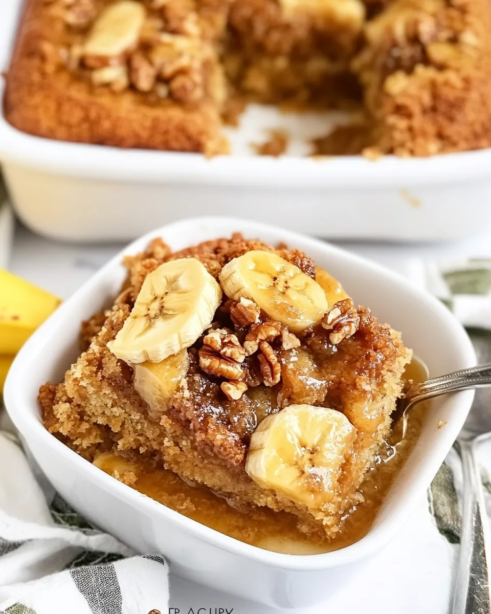 Classic Banana Bread Dump Cake image