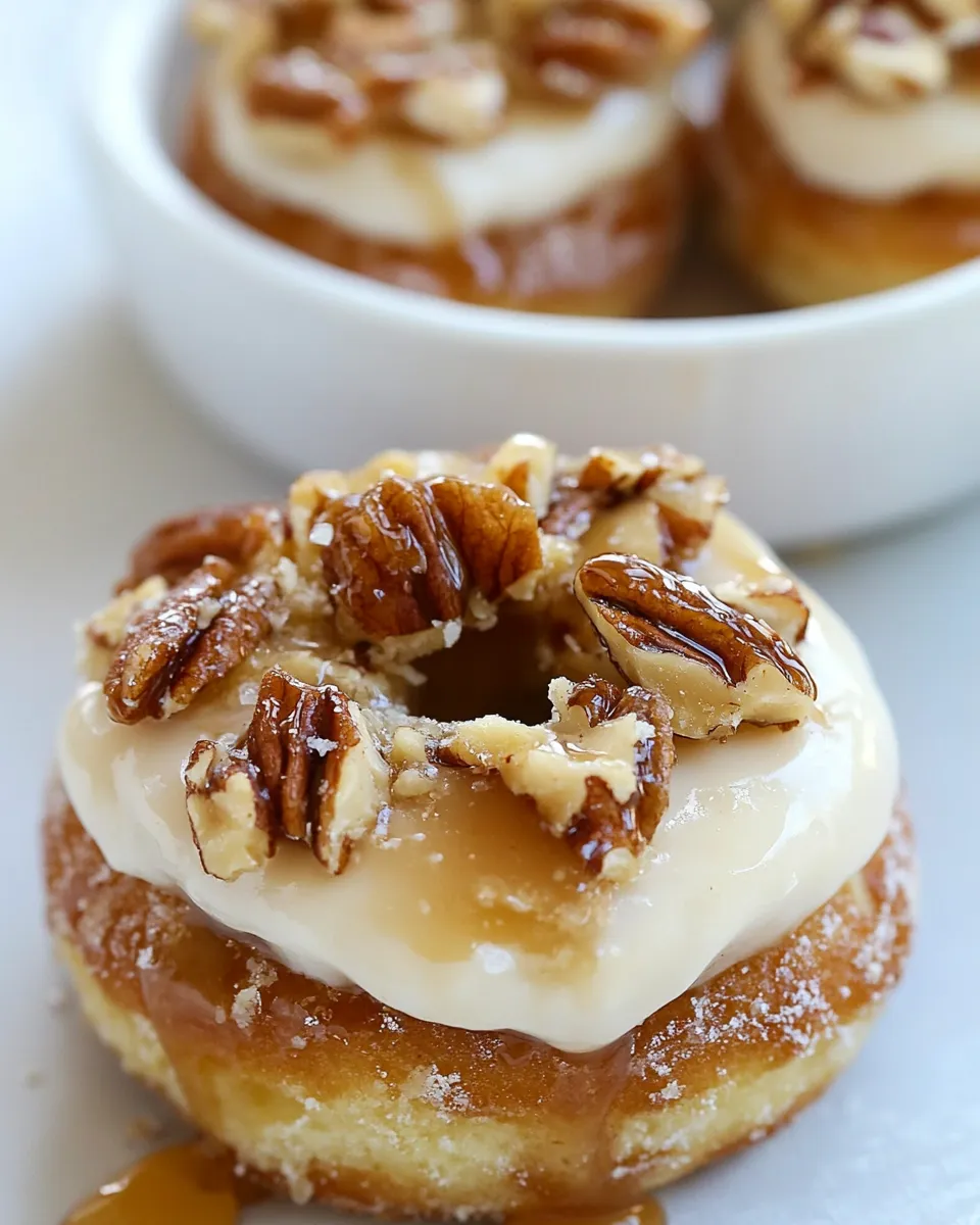 Classic Banana Caramel Pecan Doughnuts (gourdoughs copycat) image