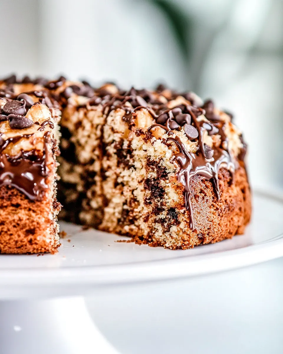 Delicious Banana Chocolate Chip Coffee Cake image