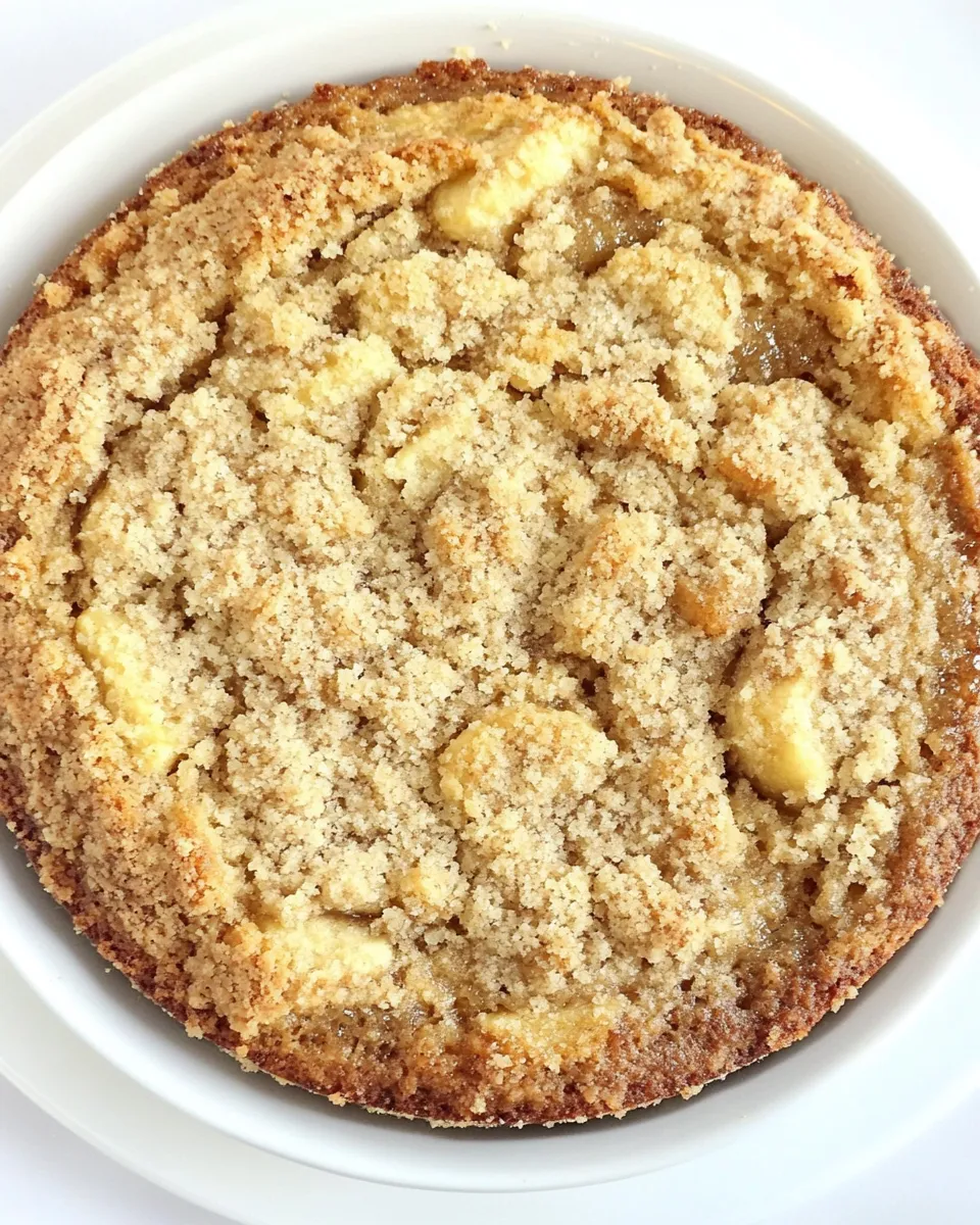 Delicious Banana Coffee Cake with Streusel Topping shot