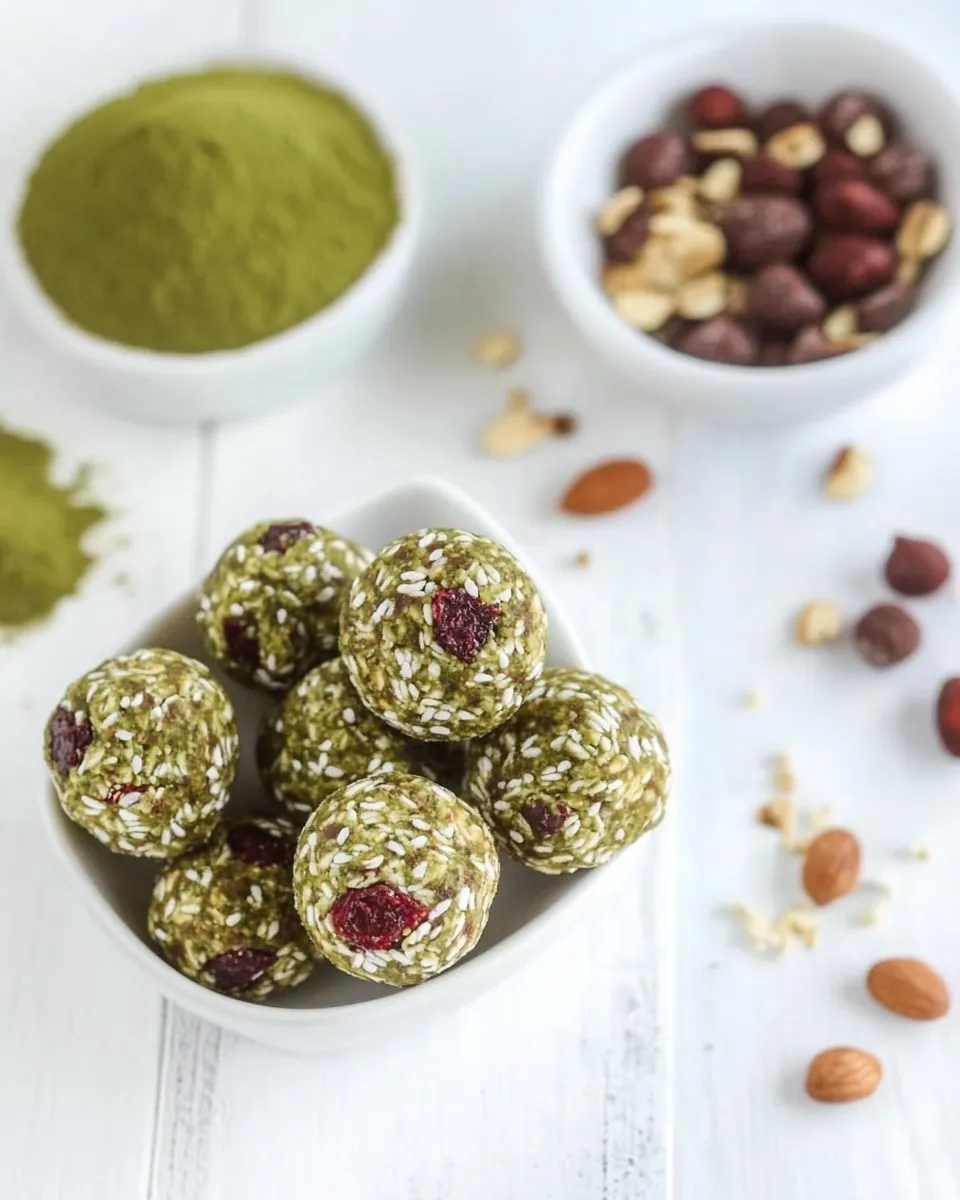 Homemade Banana Matcha Energy Bites photo