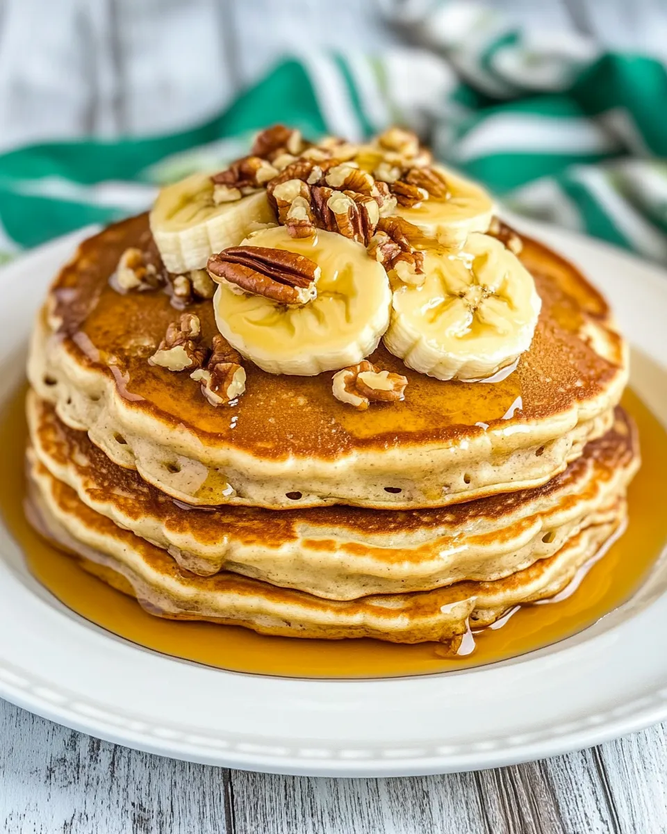 Classic Banana Pecan Pancakes image
