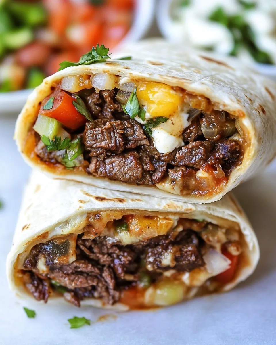 Easy Beef Burrito Recipe shot