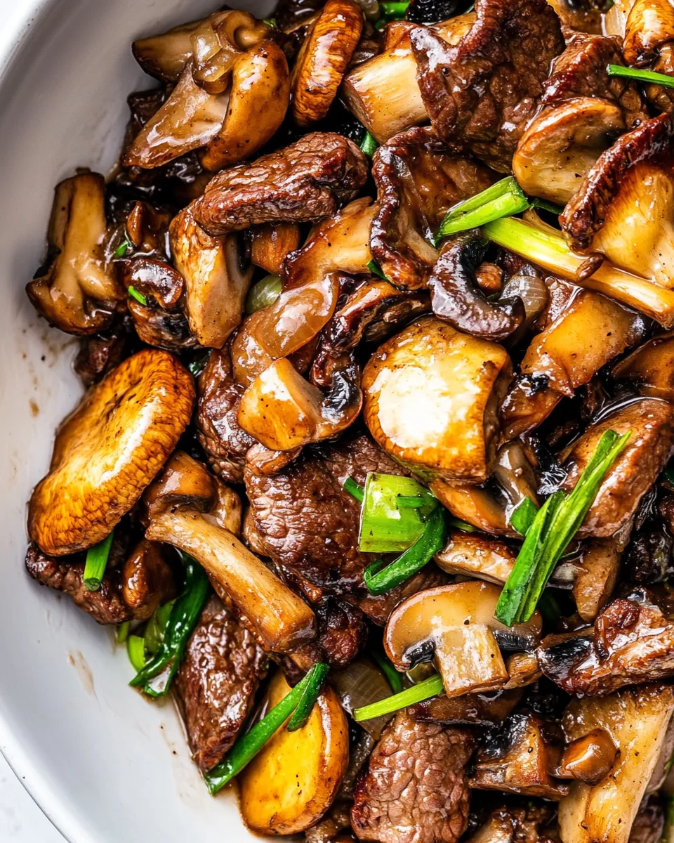 Delicious Beef Mushroom Stir Fry image
